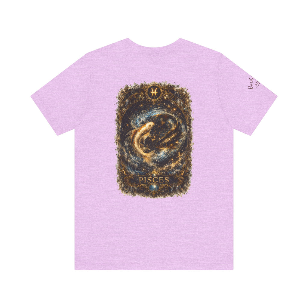 Pisces Zodiac T-Shirt — Mystical Gold Fish Astrology Tee