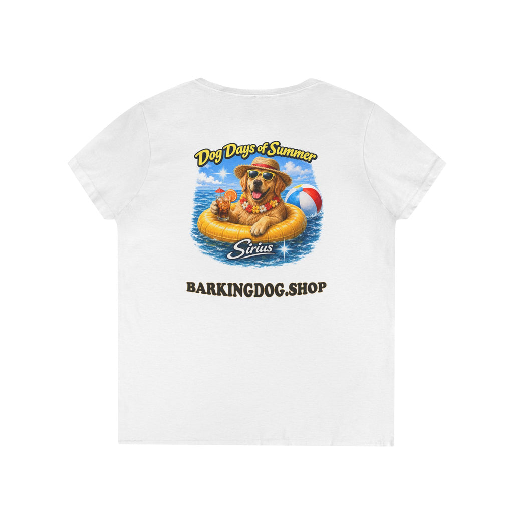 Golden Retriever Dog Inner Tube T-Shirt Wag On™ Dog Days of Summer