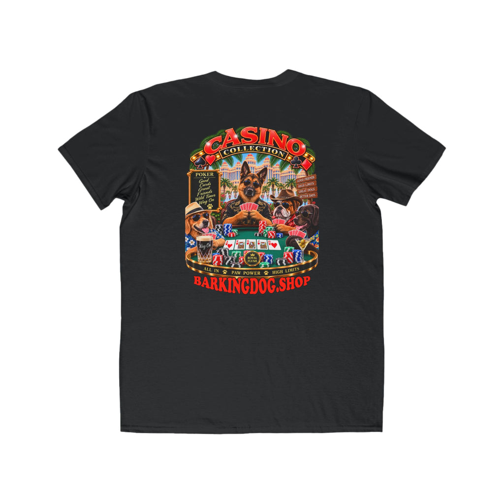 German Shepherd Poker T Shirt Casino Collection Funny Slot Machine Dog Graphic Tee Wag On BarkingDog Shop