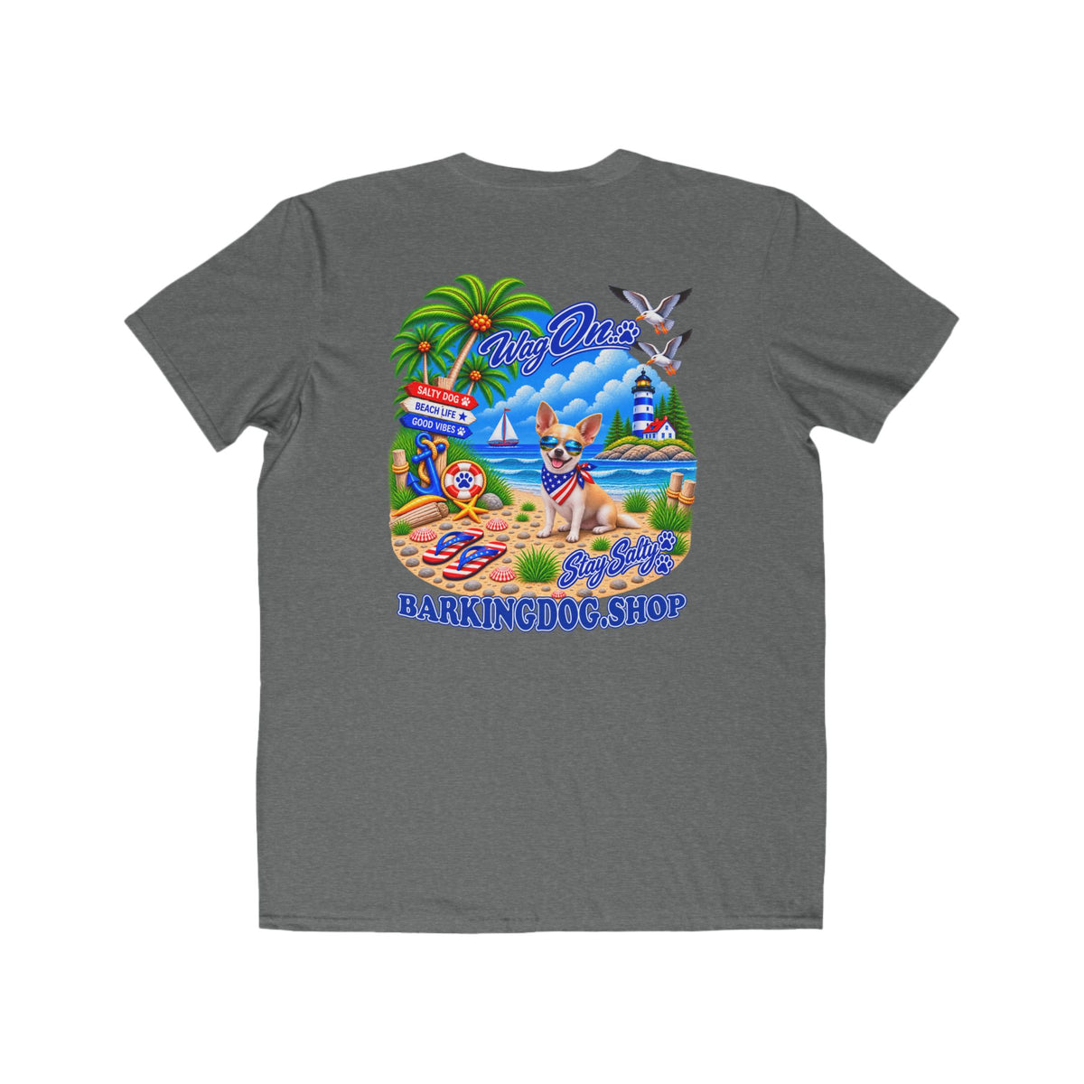 Chihuahua Stay Salty T Shirt Beach Collection Salty Pup Beach Life Graphic Tee Wag On BarkingDog Shop