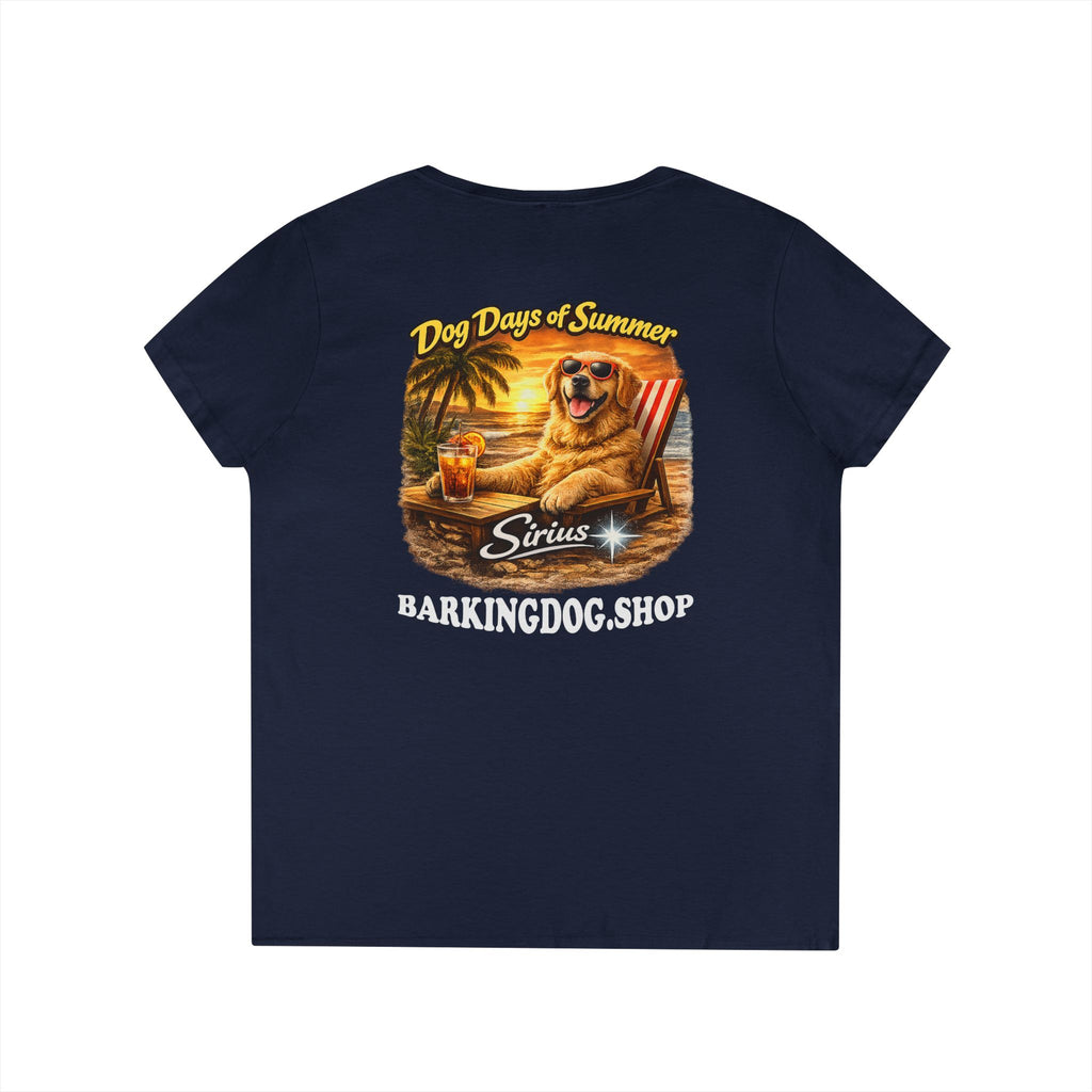 Golden Retriever Dog Beach Chair T-Shirt Wag On™ Dog Days of Summer