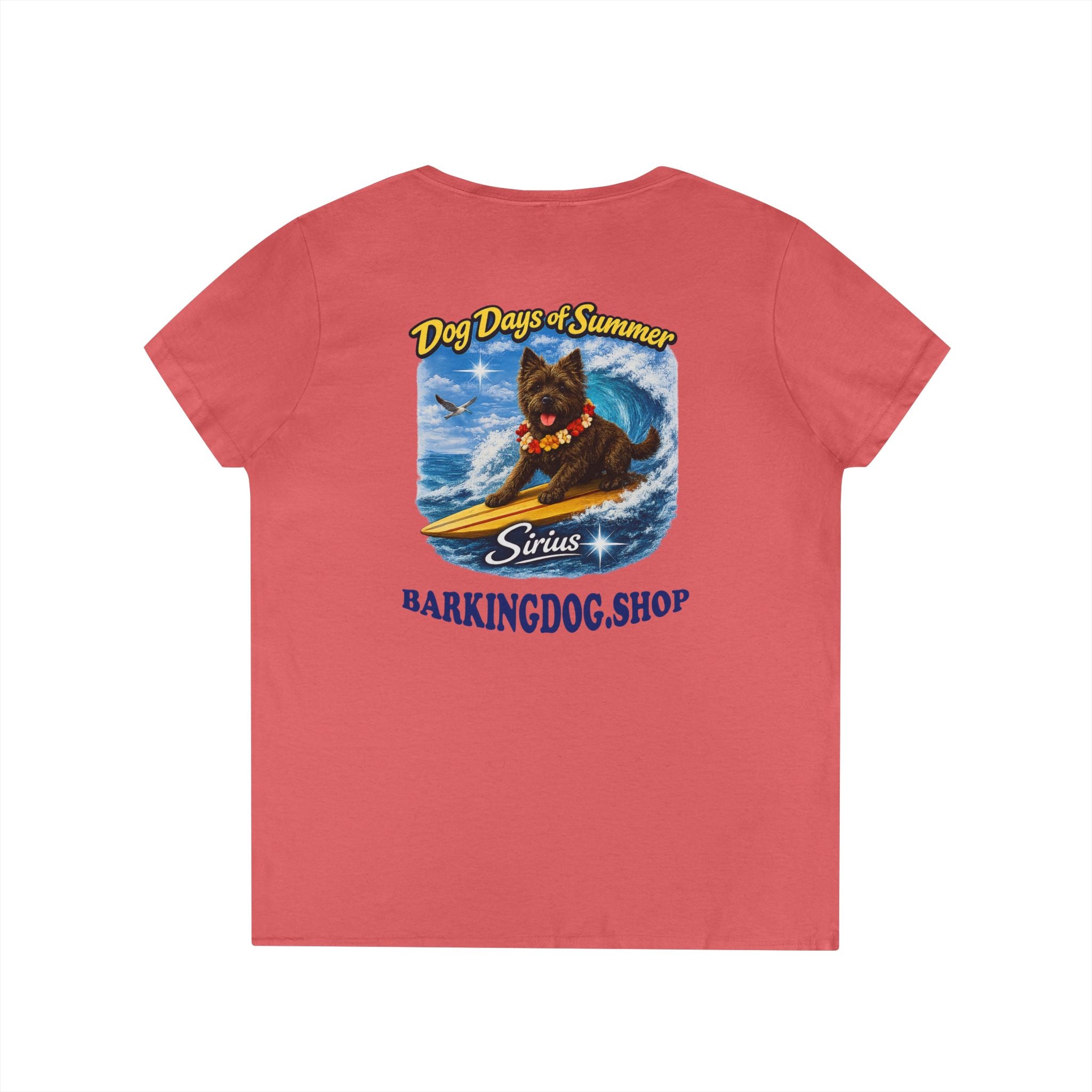 Cairn Terrier Dog Surfboard T-Shirt Wag On™ Dog Days of Summer