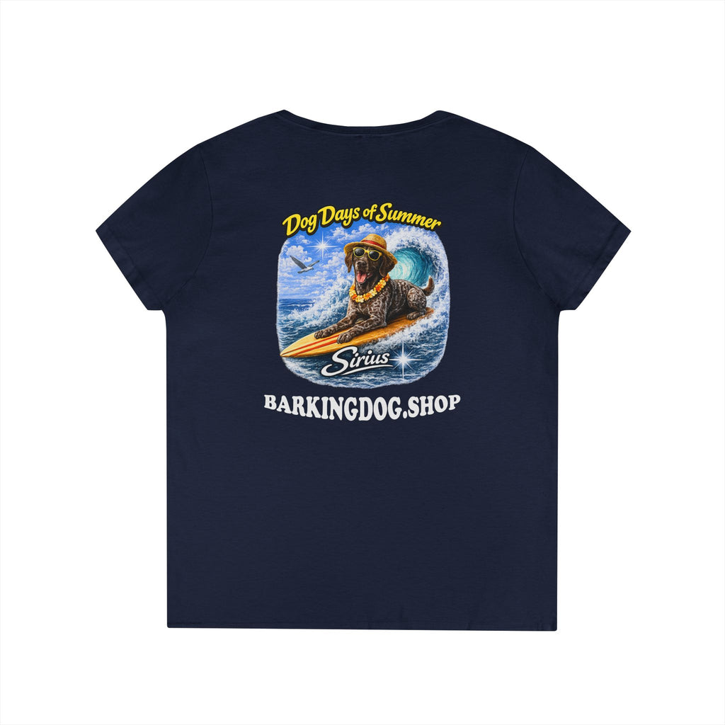 German Shorthair Pointer Surfboard T-Shirt Wag On™ Dog Days of Summer