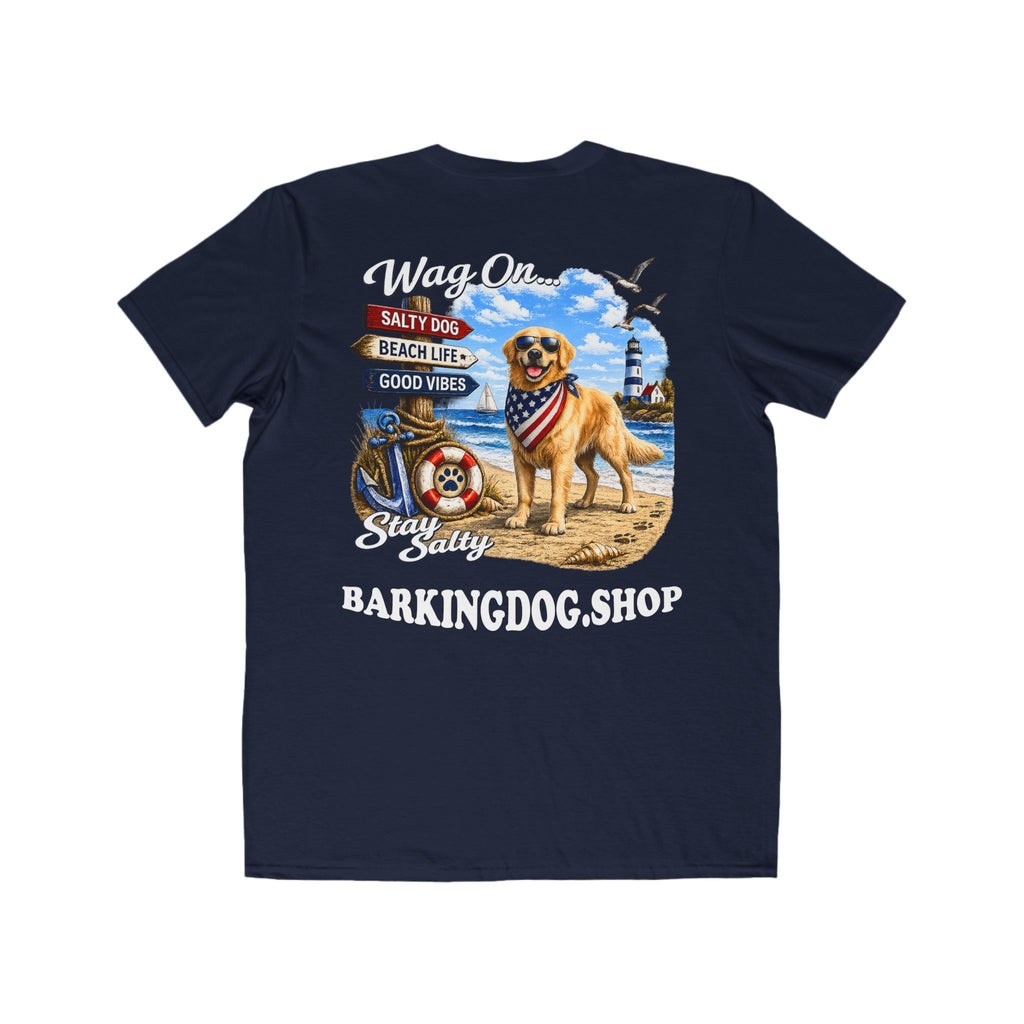 Golden Retriever Dog Beach T Shirt Wag On™ Stay Salty