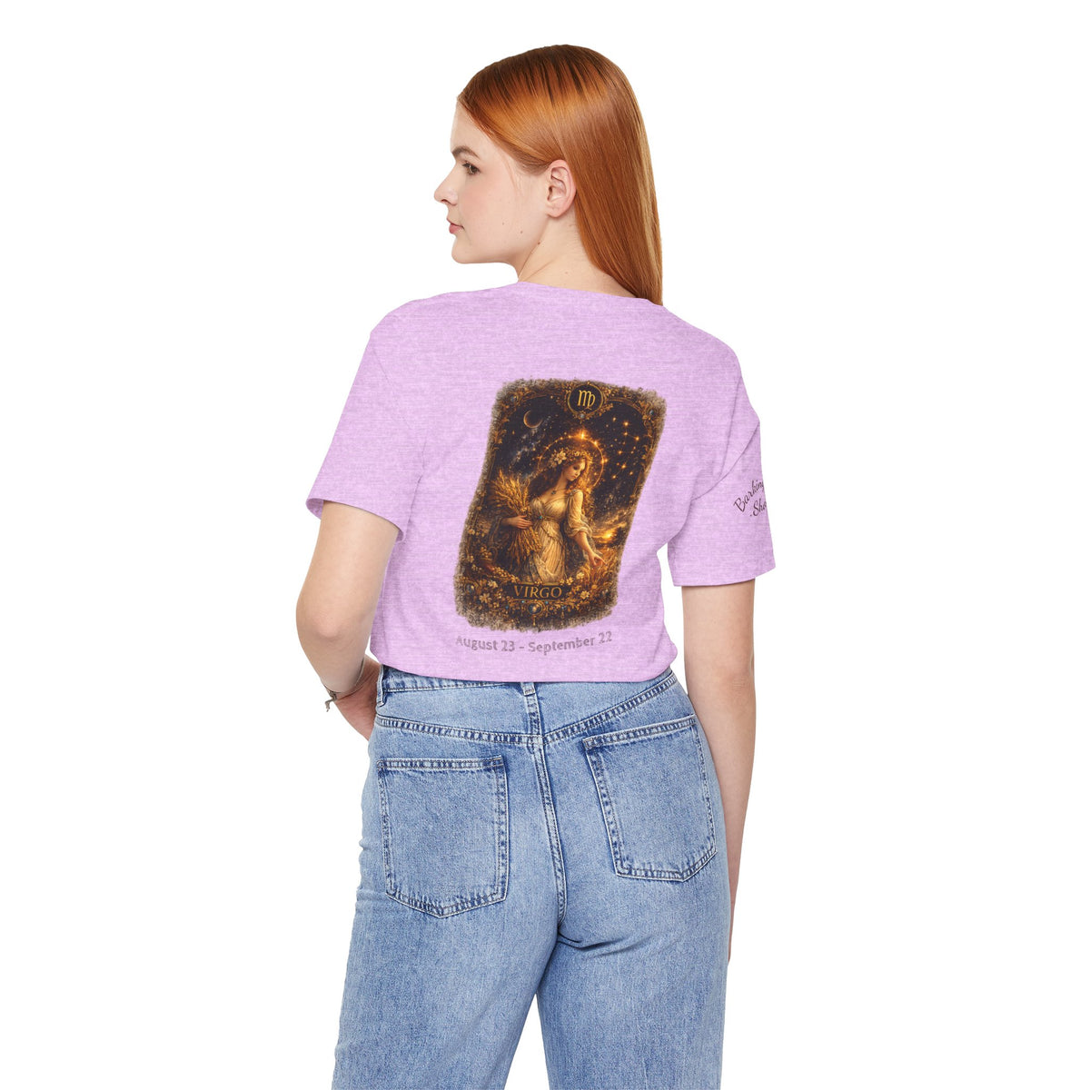 Virgo Zodiac Tee — Illustrated Virgo Goddess Astrology T-Shirt