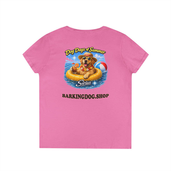 Golden Retriever Dog Inner Tube T-Shirt Wag On™ Dog Days of Summer