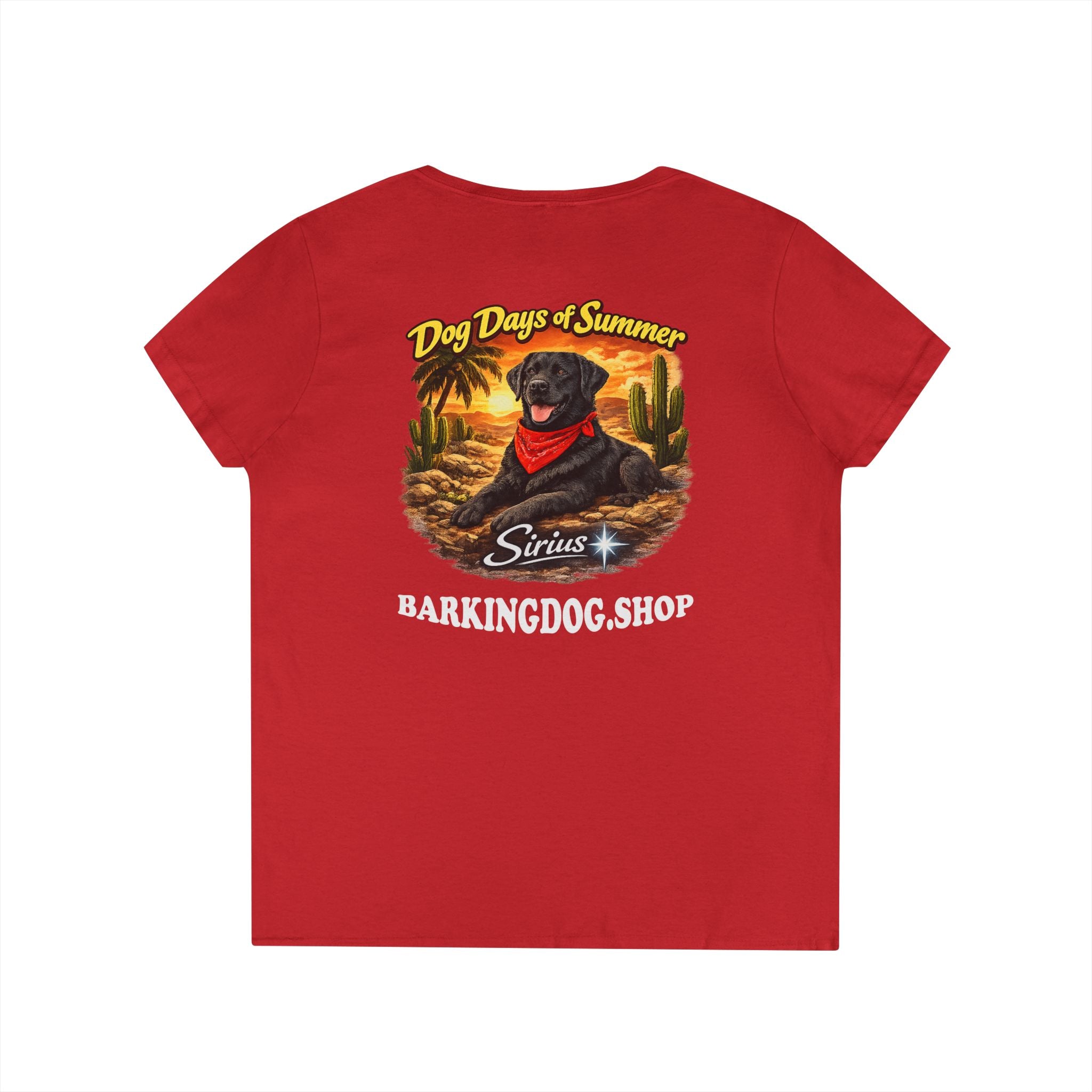 Black Labrador Dog Cactus T-Shirt Wag On™ Dog Days of Summer