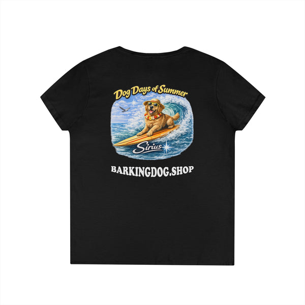 Golden Retriever Dog Surfboard T-Shirt Wag On™ Dog Days of Summer