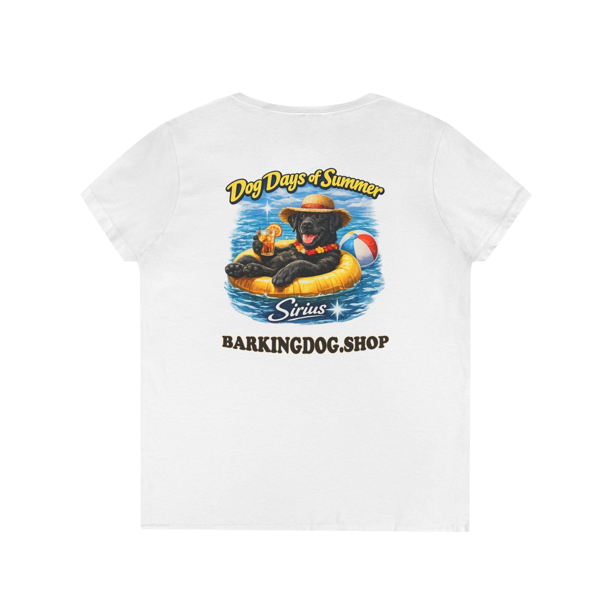 Black Labrador Dog Inner Tube T-Shirt Wag On™ Dog Days of Summer
