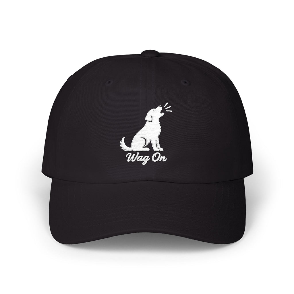 Wag On Cap — Embroidered Barking Dog Hat