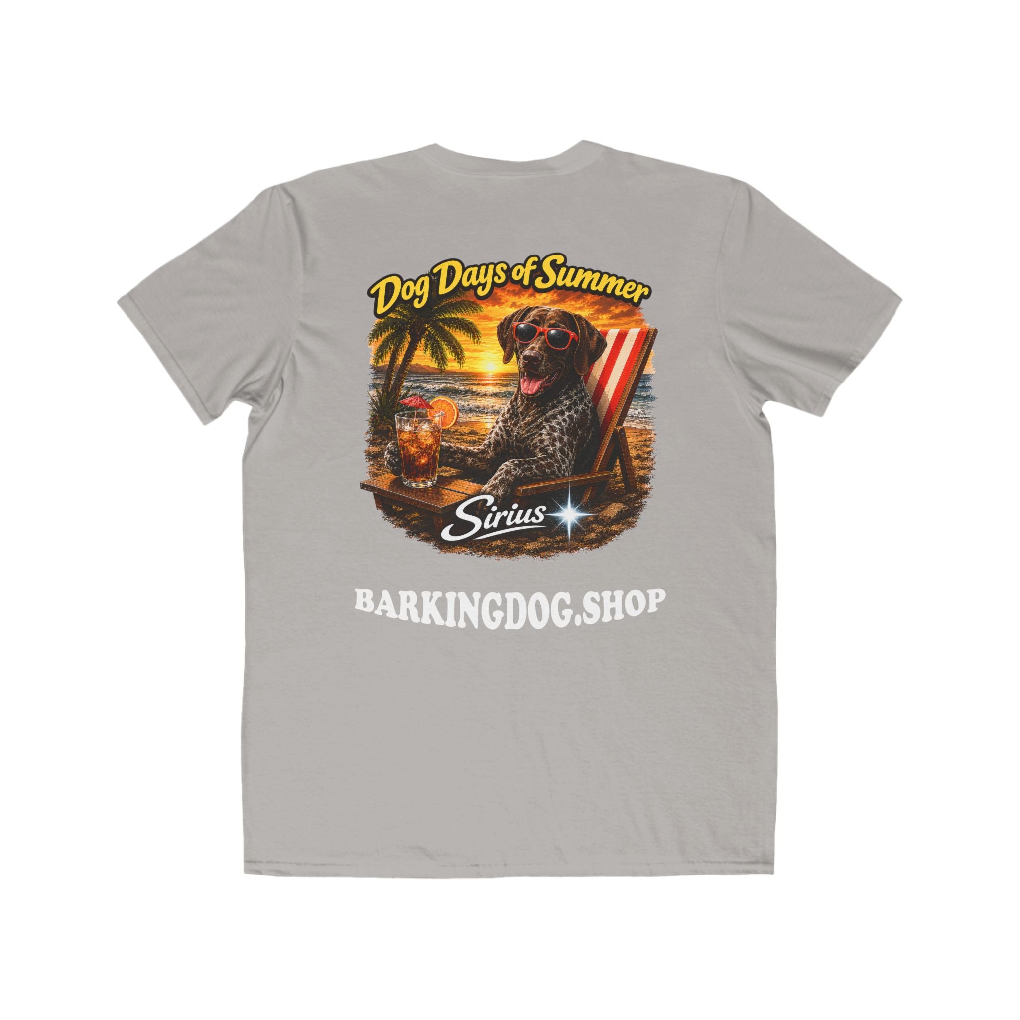 German Shorthair Pointer Beach Chair T-Shirt Wag On™ Dog Days of Summer