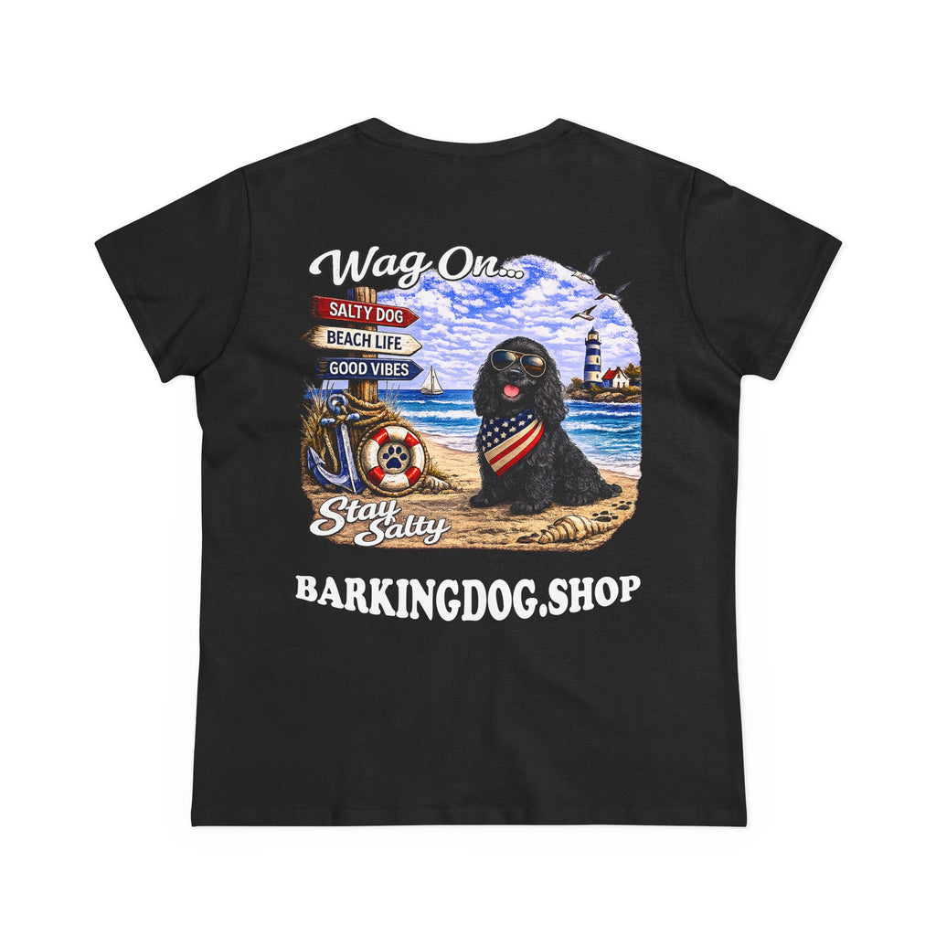 Cocker Spaniel Dog Beach T Shirt Wag On™ Stay Salty