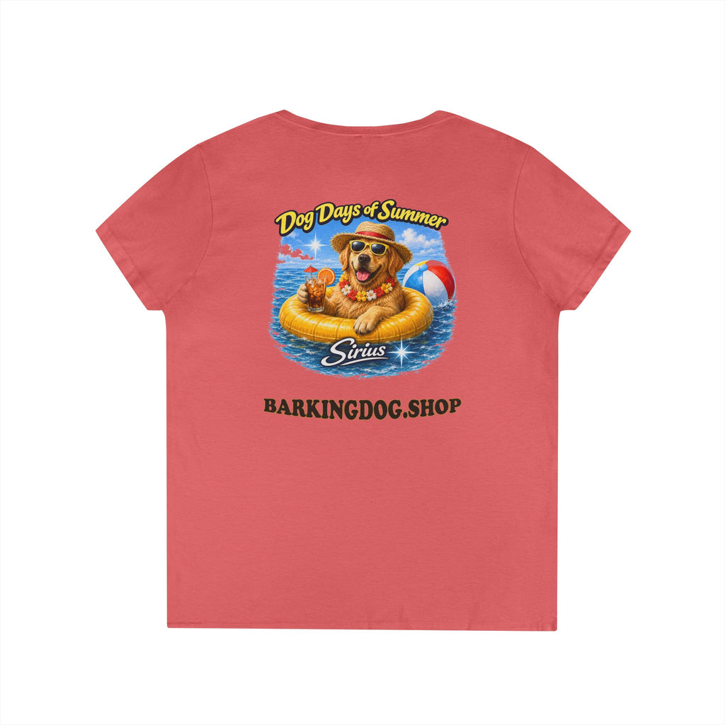 Golden Retriever Dog Inner Tube T-Shirt Wag On™ Dog Days of Summer