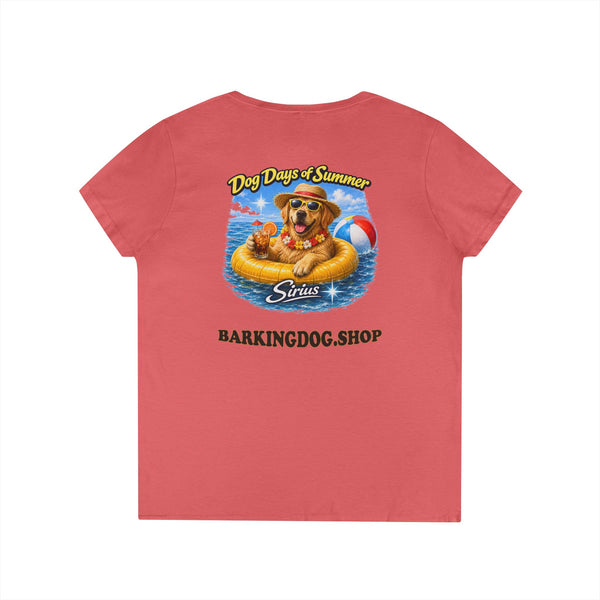 Golden Retriever Dog Inner Tube T-Shirt Wag On™ Dog Days of Summer