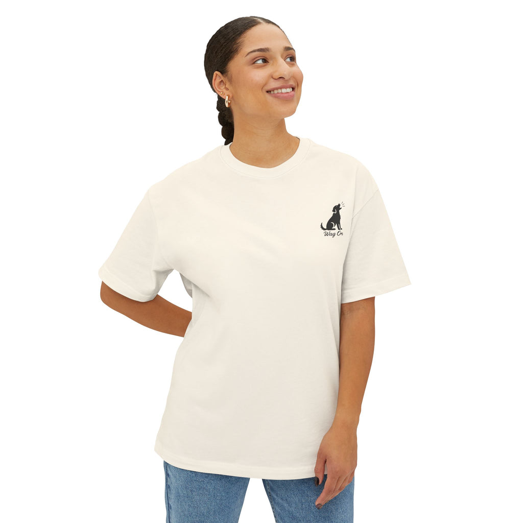 Boxy Tee Wag On Barking Dog Shop Logo