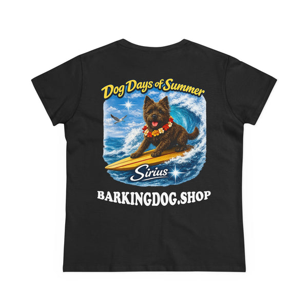 Cairn Terrier Dog Surfboard T-Shirt Wag On™ Dog Days of Summer