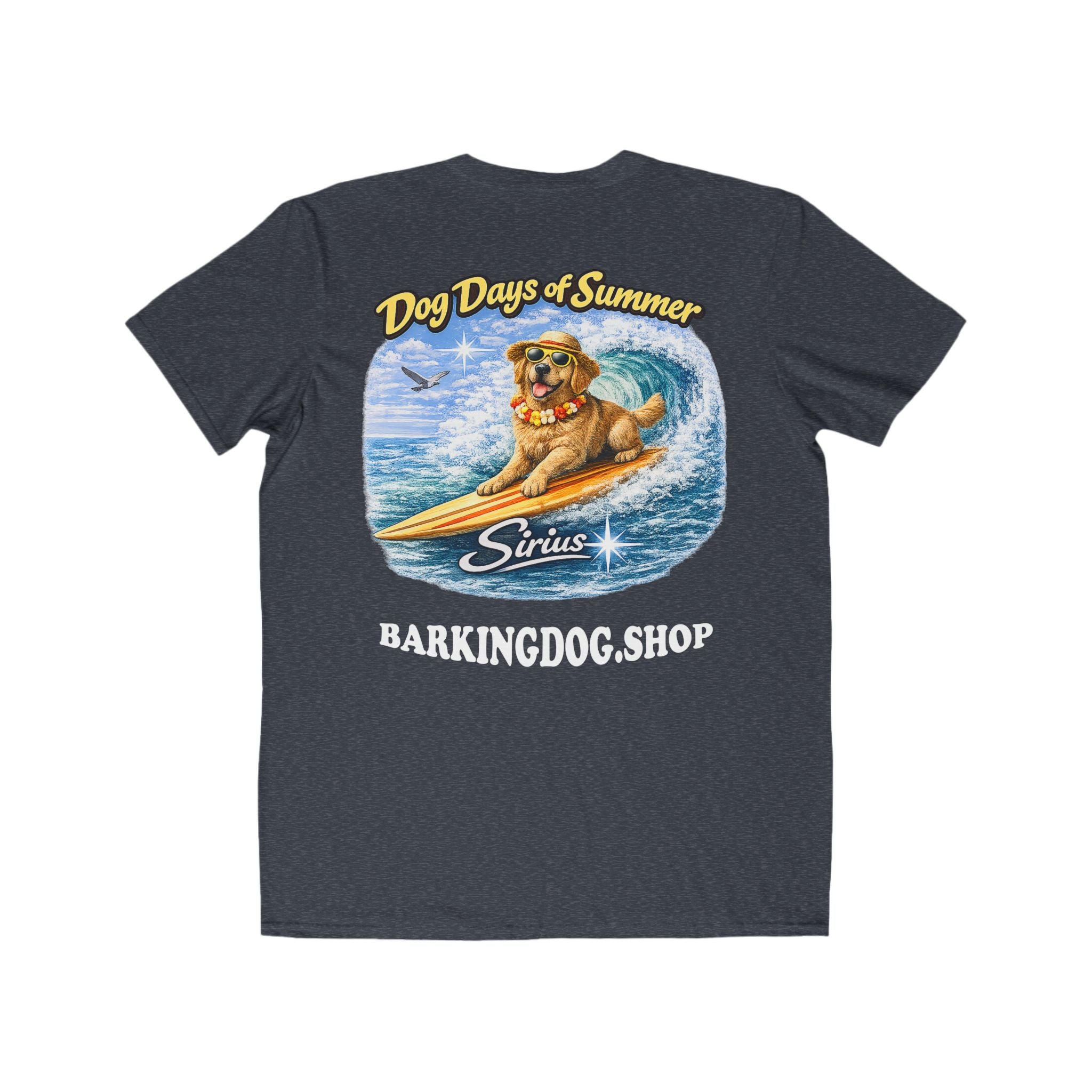Golden Retriever Surfboard T-Shirt Wag On™ Dog Days of Summer