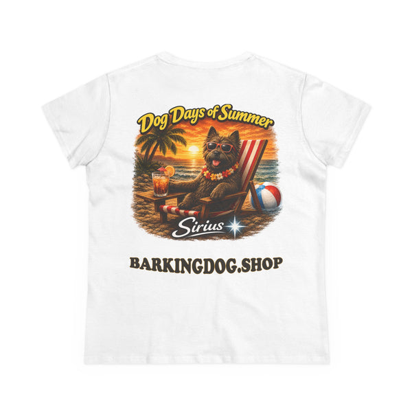 Cairn Terrier Dog Beach Chair T-Shirt Wag On™ Dog Days of Summer