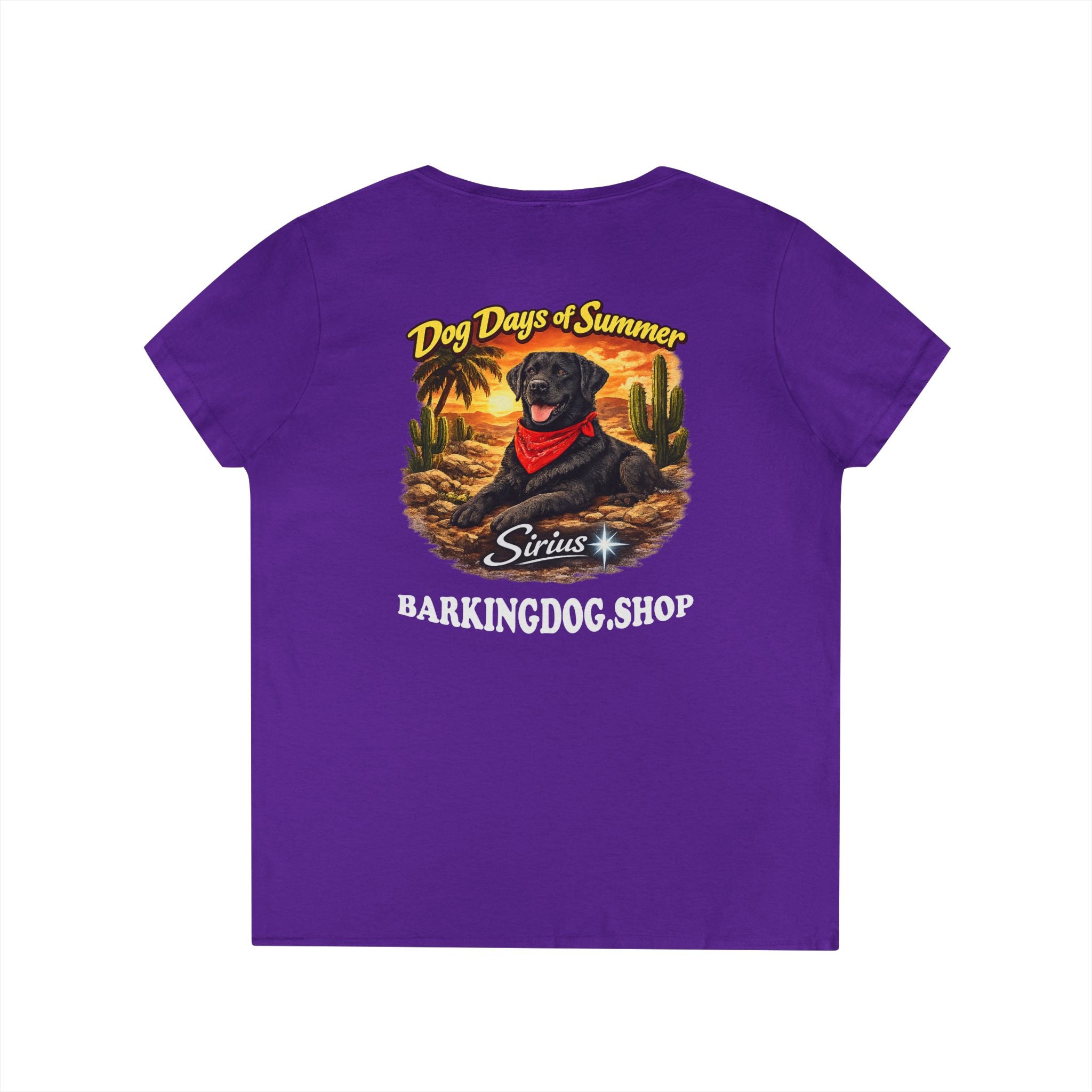 Black Labrador Dog Cactus T-Shirt Wag On™ Dog Days of Summer