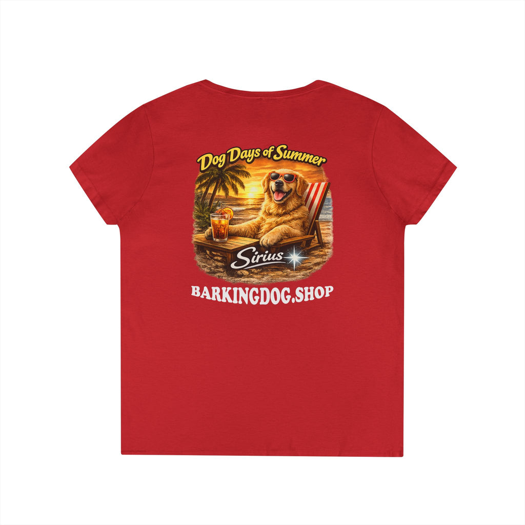 Golden Retriever Dog Beach Chair T-Shirt Wag On™ Dog Days of Summer