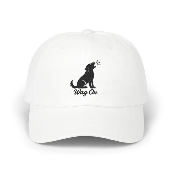 Wag On Cap — Embroidered Barking Dog Hat