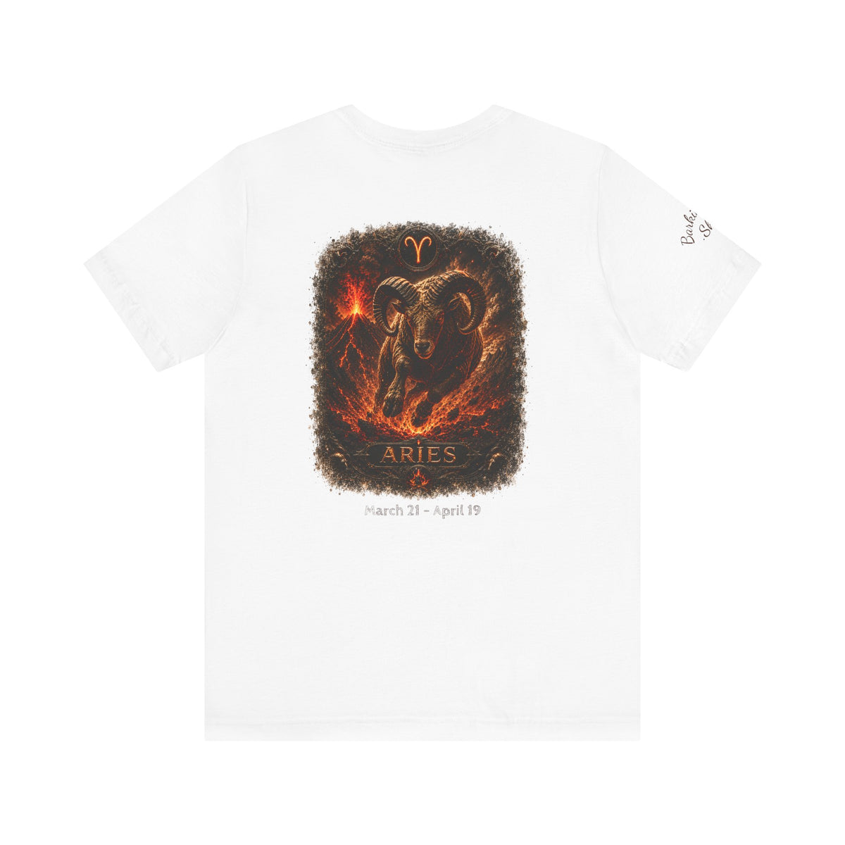 Aries Fire Ram Zodiac T‑Shirt — Bold Astrological Graphic Tee