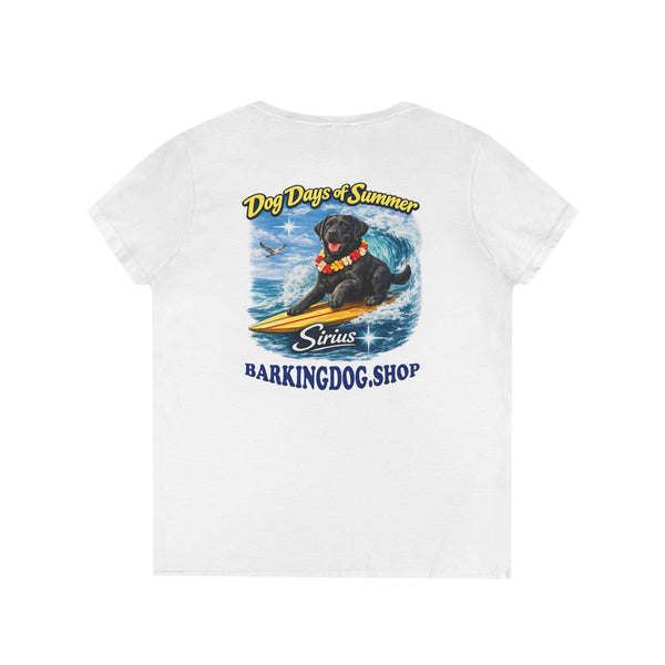 Black Labrador Dog Surfboard T-Shirt Wag On™ Dog Days of Summer