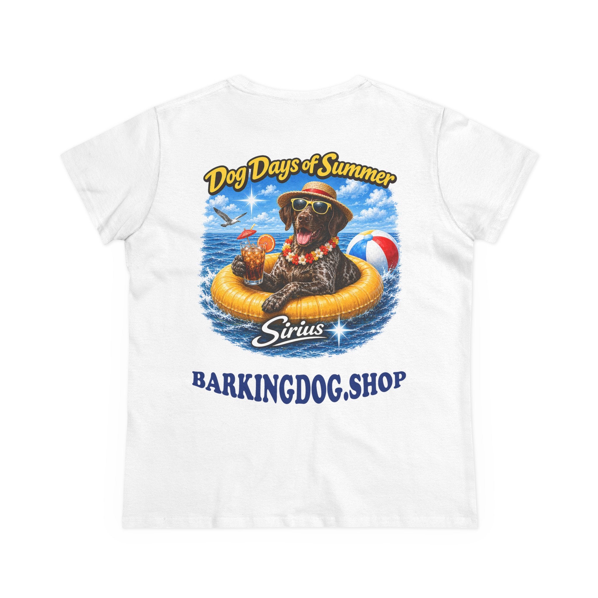 German Shorthair Pointer Dog Inner Tube T-Shirt Wag On™ Dog Days of Summer