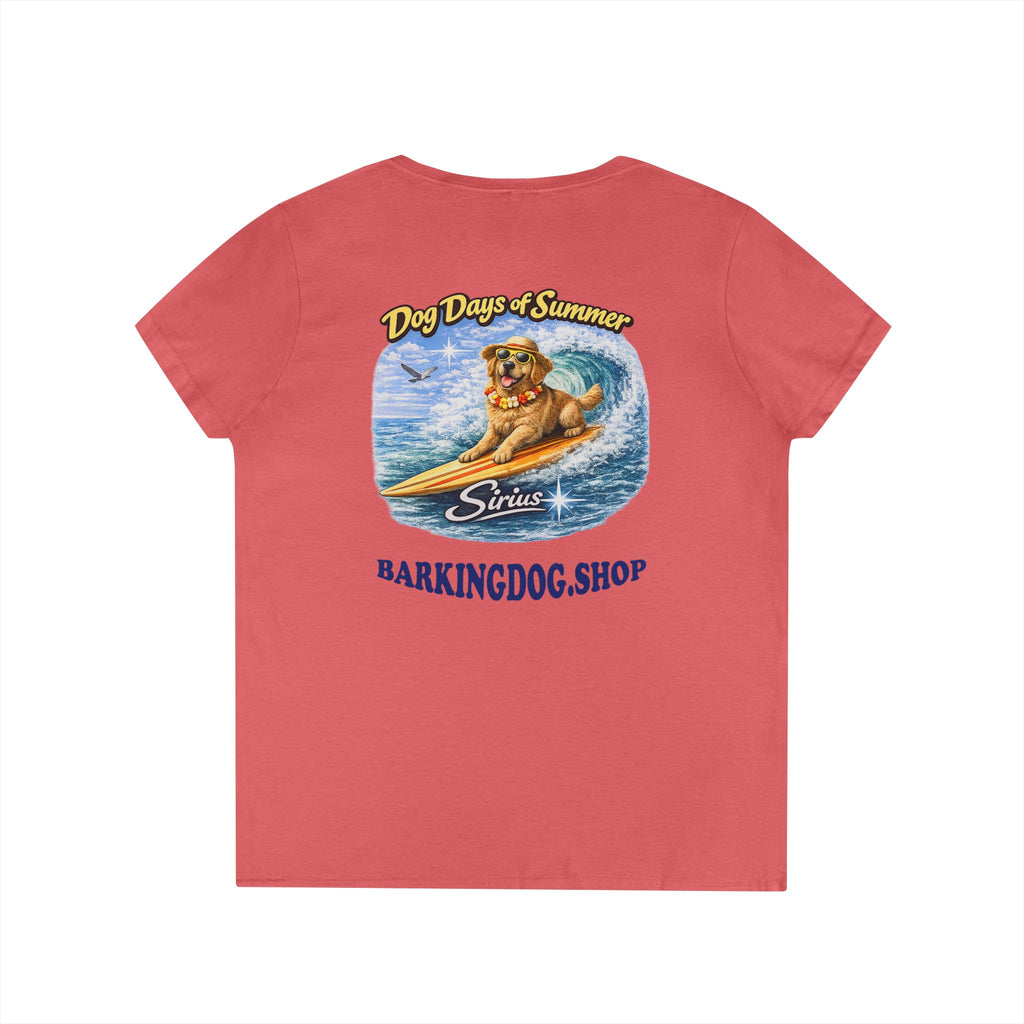 Golden Retriever Dog Surfboard T-Shirt Wag On™ Dog Days of Summer