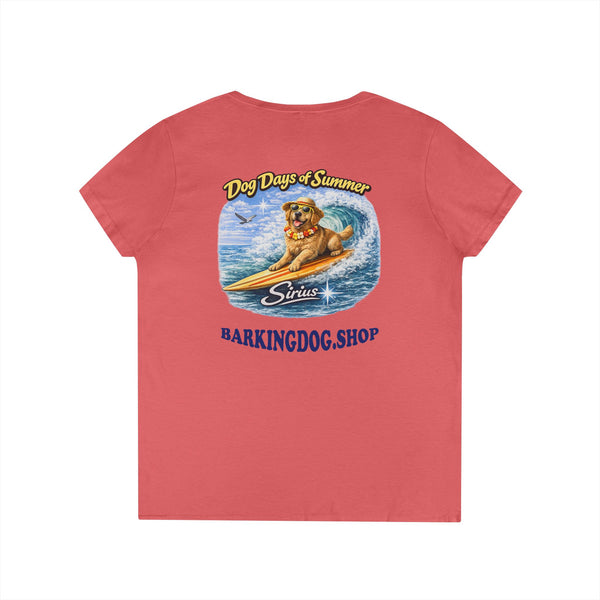 Golden Retriever Dog Surfboard T-Shirt Wag On™ Dog Days of Summer