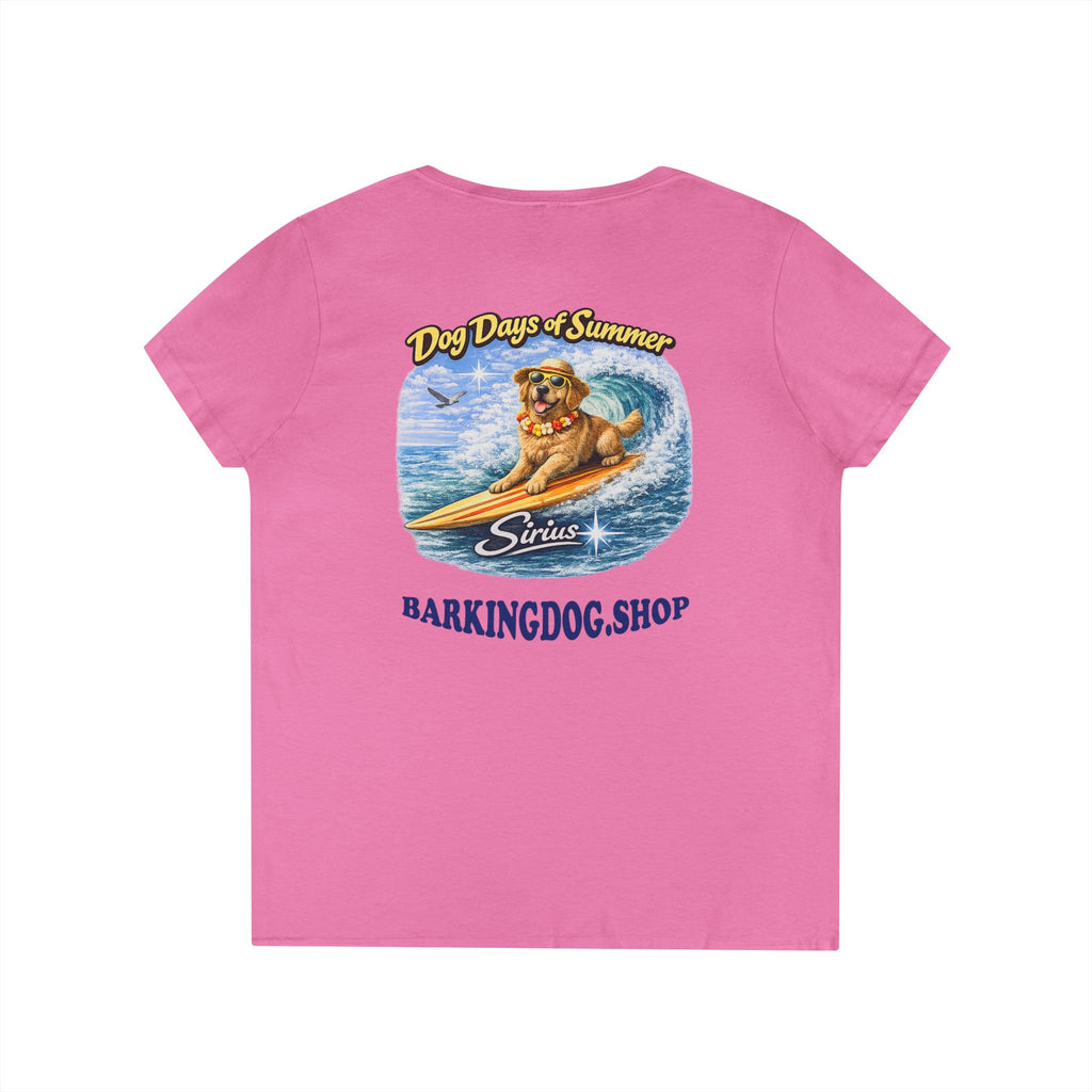 Golden Retriever Dog Surfboard T-Shirt Wag On™ Dog Days of Summer
