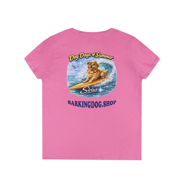 Golden Retriever Dog Surfboard T-Shirt Wag On™ Dog Days of Summer