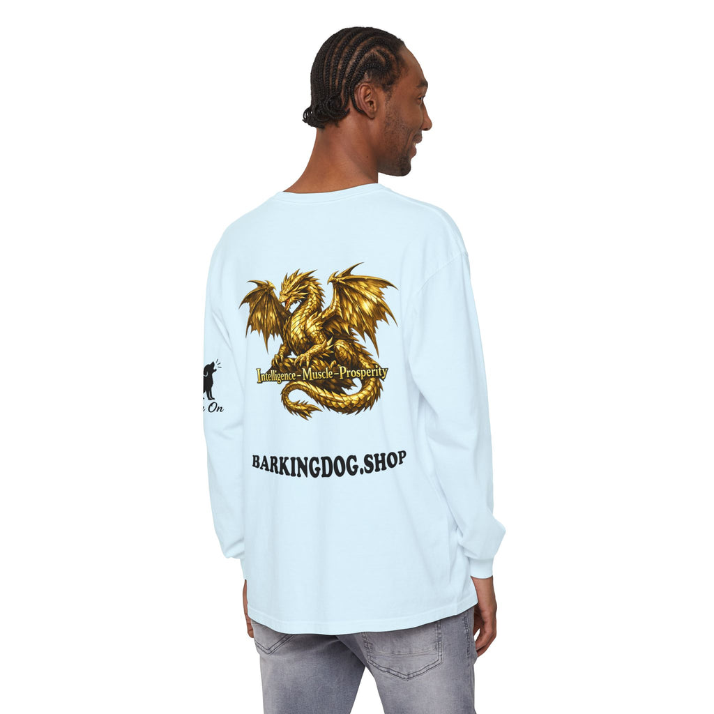 Metal Dragon Long Sleeve Tee — "Intelligence • Muscle • Prosperity"