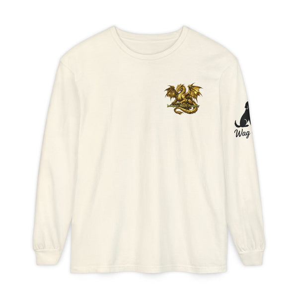 Metal Dragon Long Sleeve Tee — "Intelligence • Muscle • Prosperity"