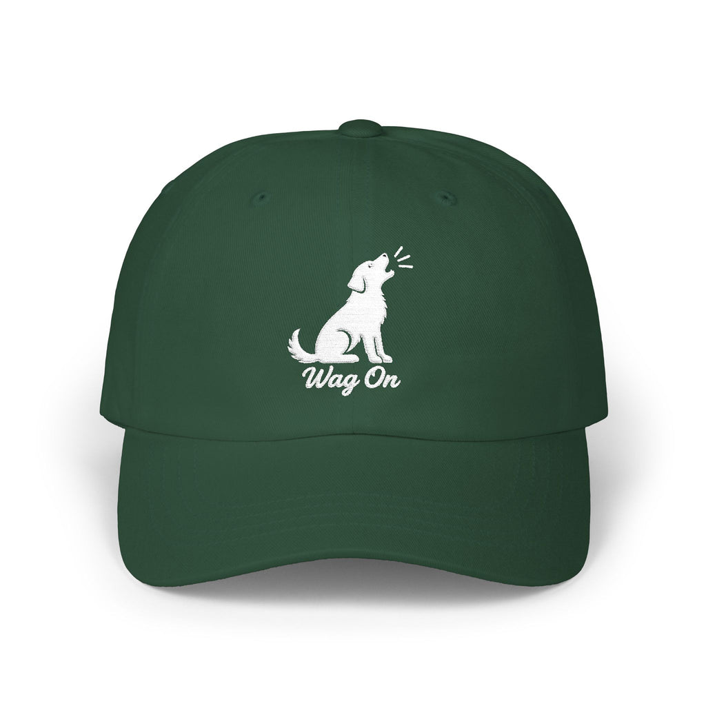 Wag On Cap — Embroidered Barking Dog Hat