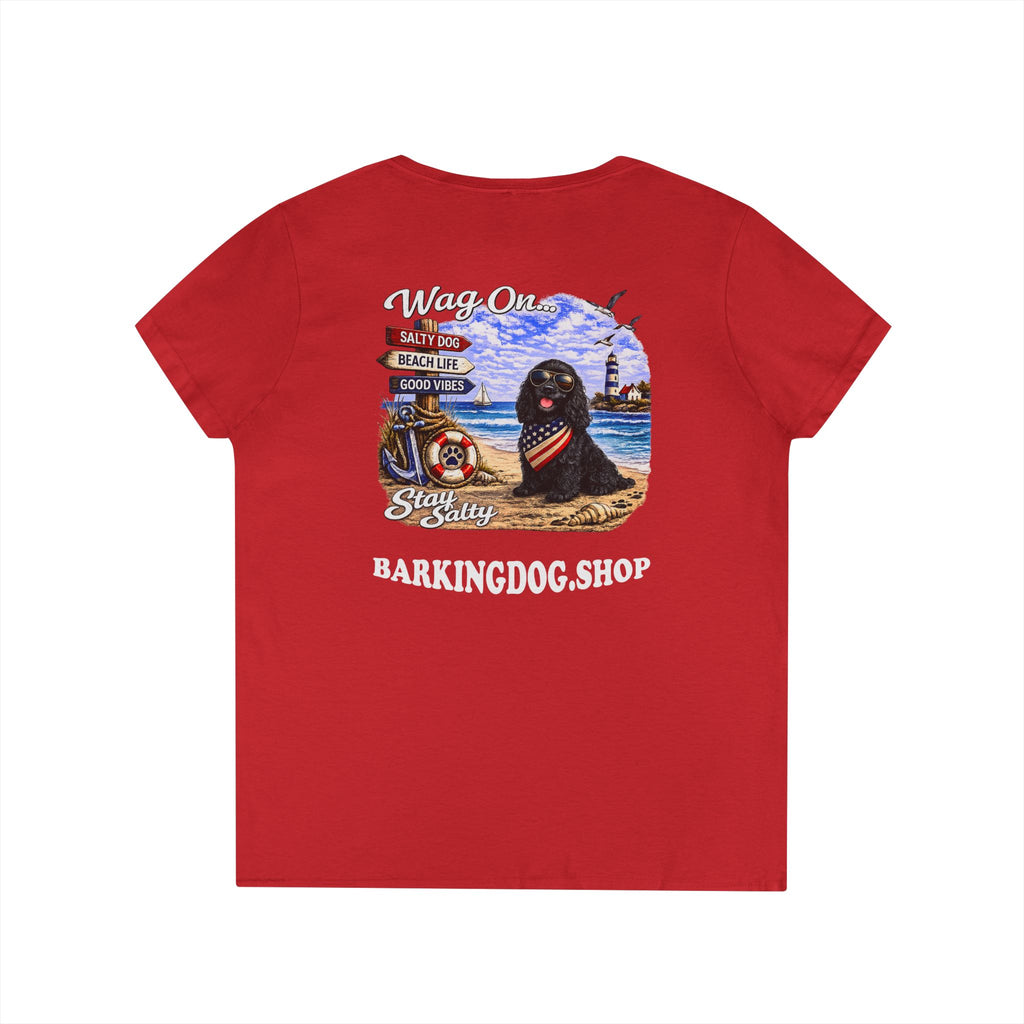 Cocker Spaniel Dog Beach T Shirt Wag On™ Stay Salty