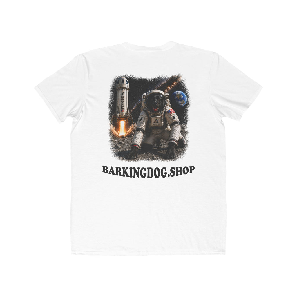 Astronaut Dog Tee — Space Travel Men's T-Shirt