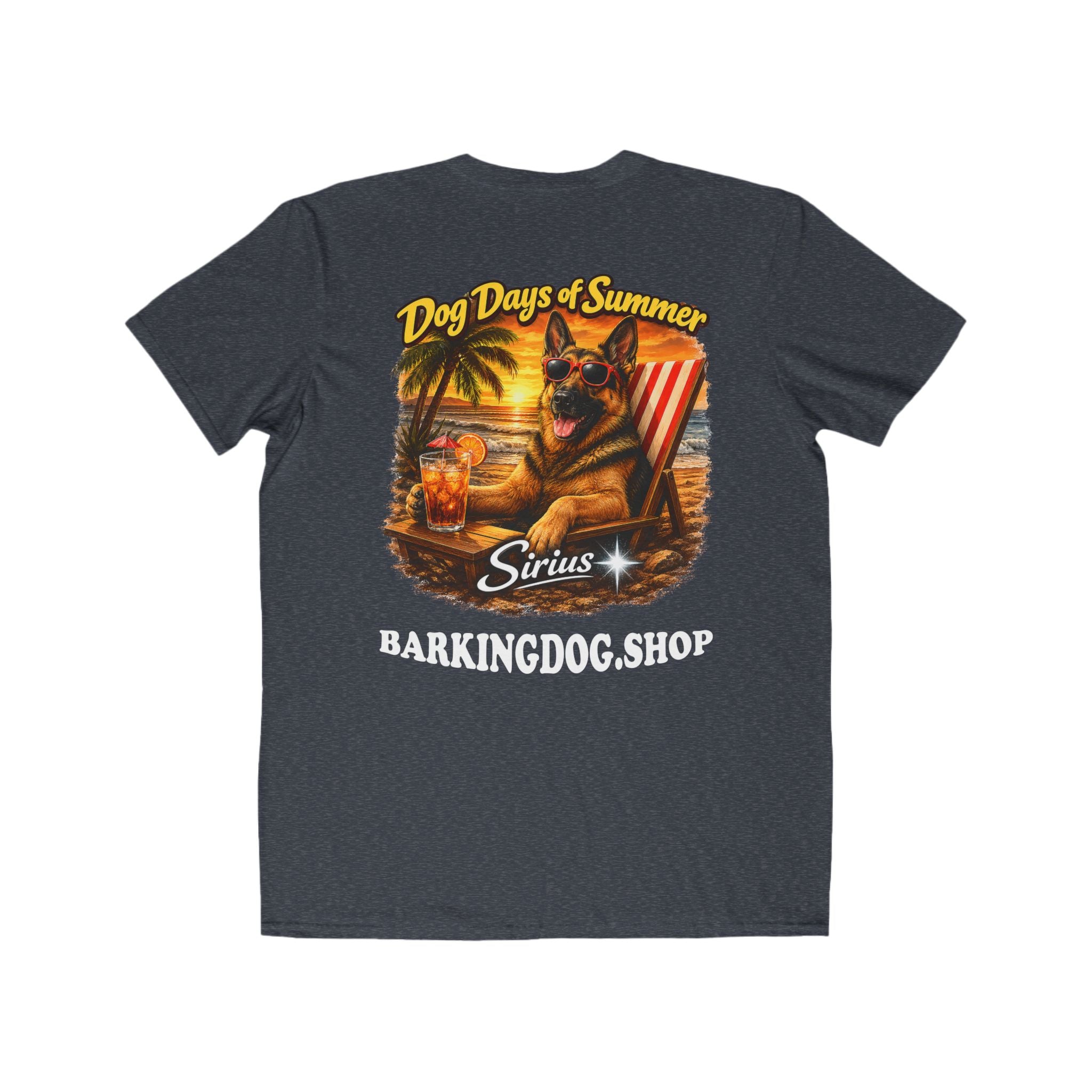 German Shepherd Beach Chair T-Shirt Wag On™ Dog Days of Summer