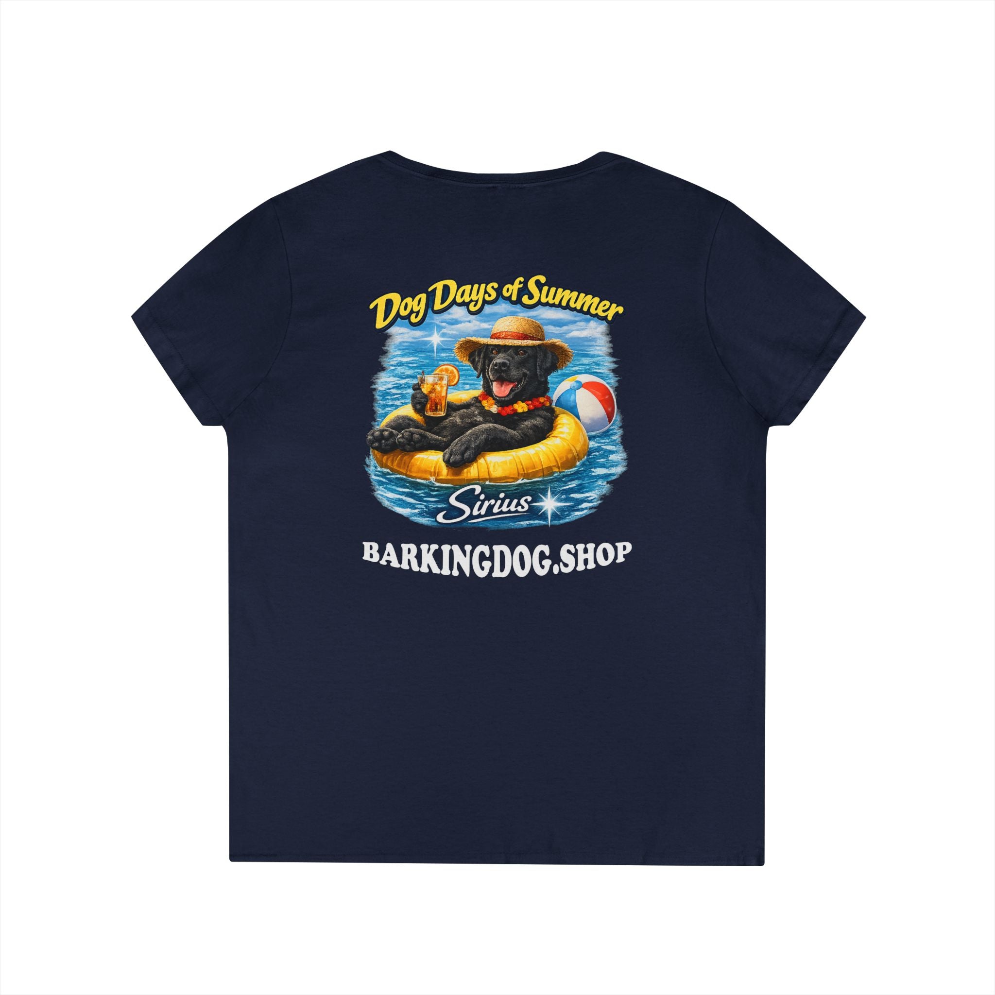 Black Labrador Dog Inner Tube T-Shirt Wag On™ Dog Days of Summer
