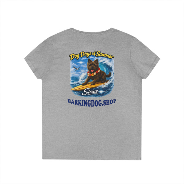 Cairn Terrier Surfboard T Shirt Dog Days Of Summer Beach Dog Lover Graphic Tee Wag On BarkingDog Shop