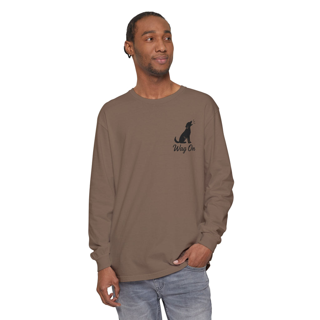 Freedom 250 Grand Prix Long Sleeve T-Shirt — "Wag On" Dog Rally Race Tee