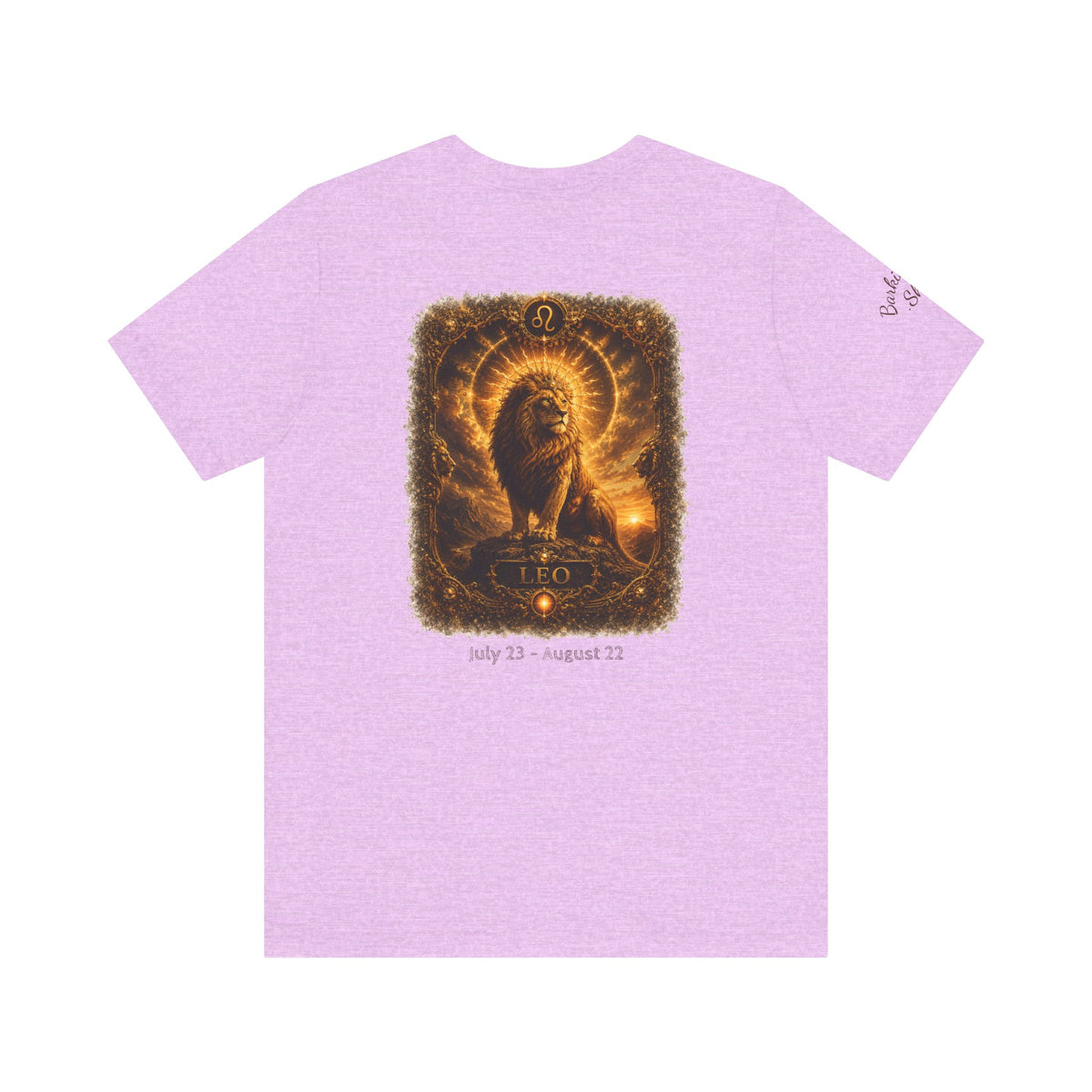 Leo Zodiac T Shirt Horoscope Collection Lion Graphic Tee Wag On BarkingDog Shop