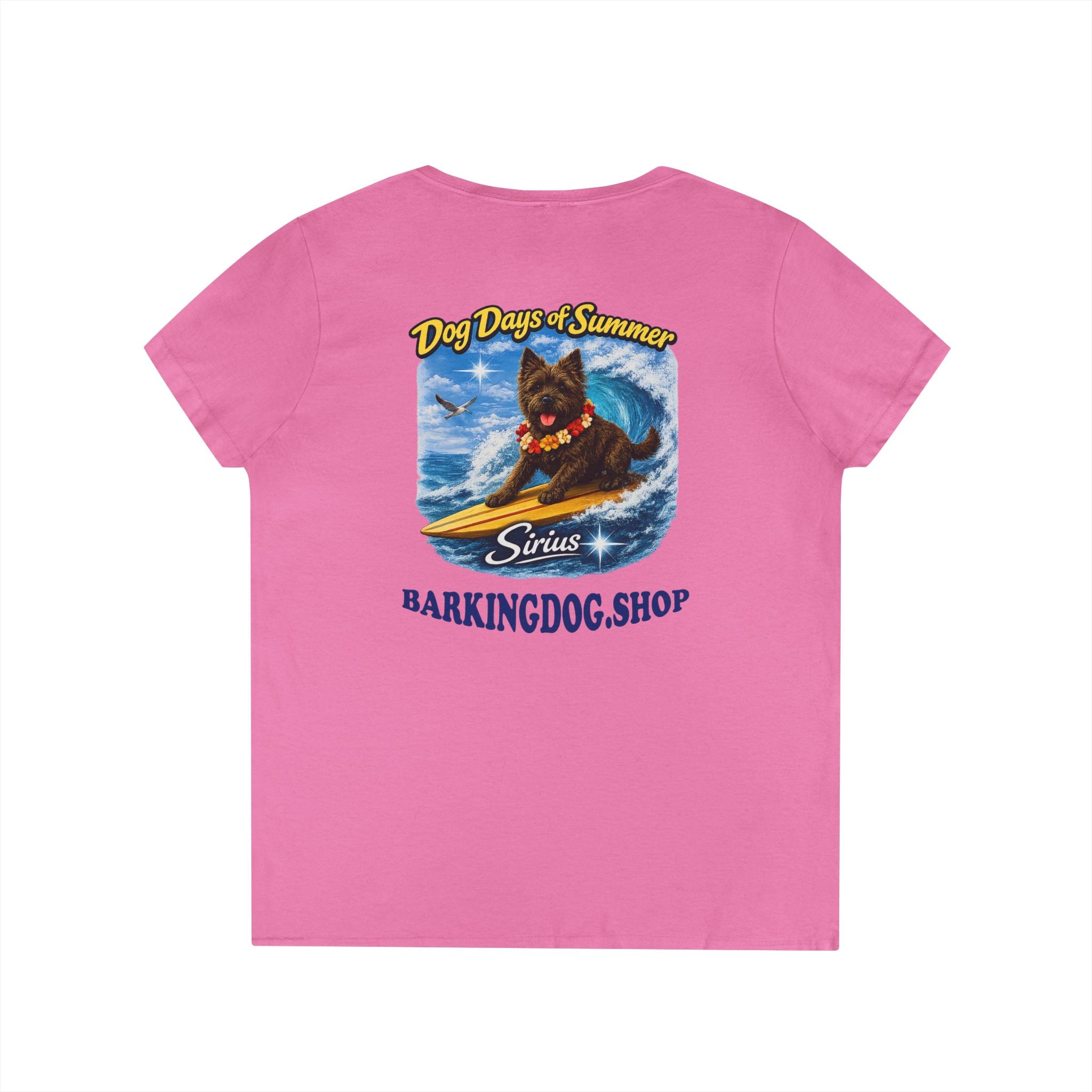Cairn Terrier Dog Surfboard T-Shirt Wag On™ Dog Days of Summer