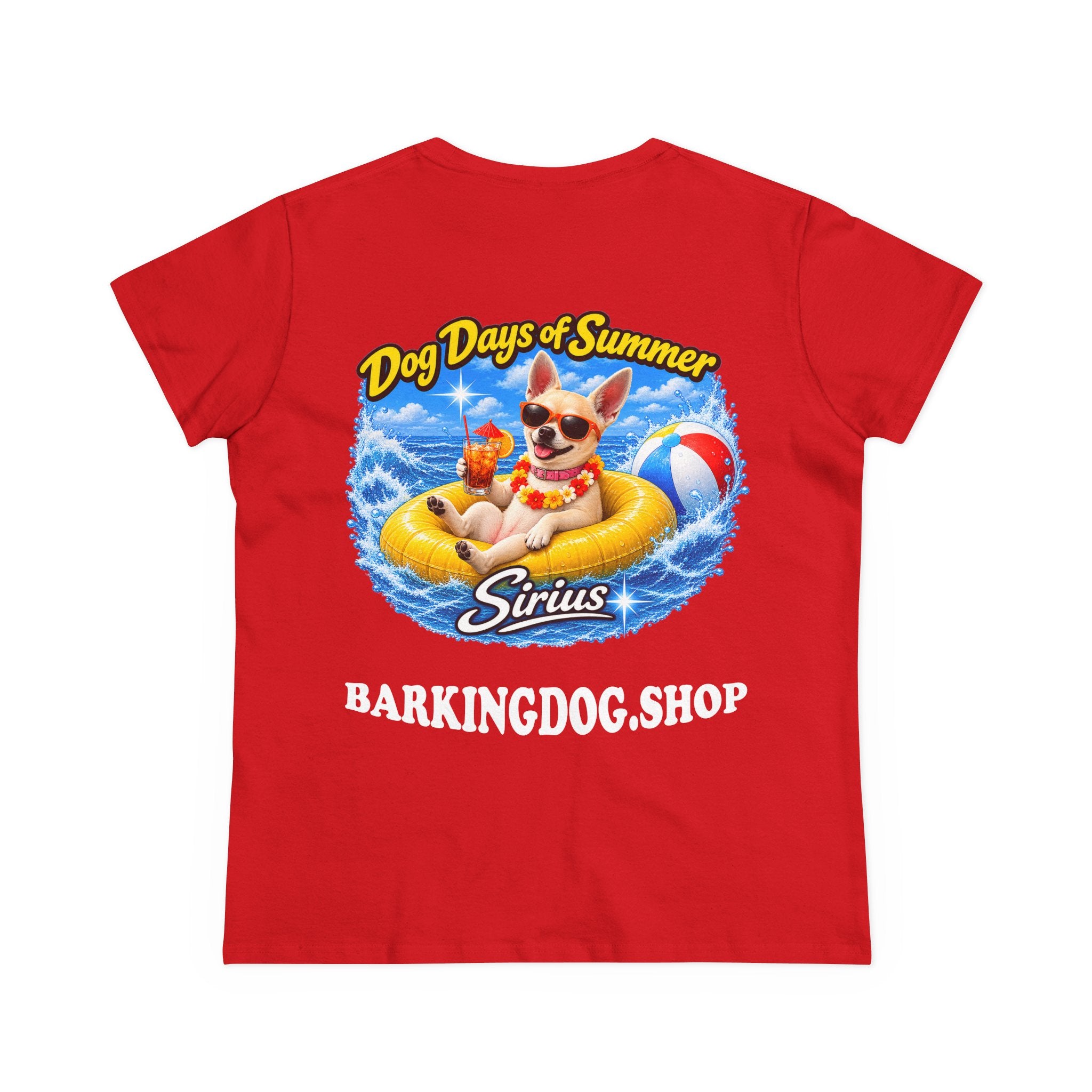 Chihuahua Inner Tube T Shirt Dog Days Of Summer Beach Dog Lover Graphic Tee Wag On BarkingDog Shop