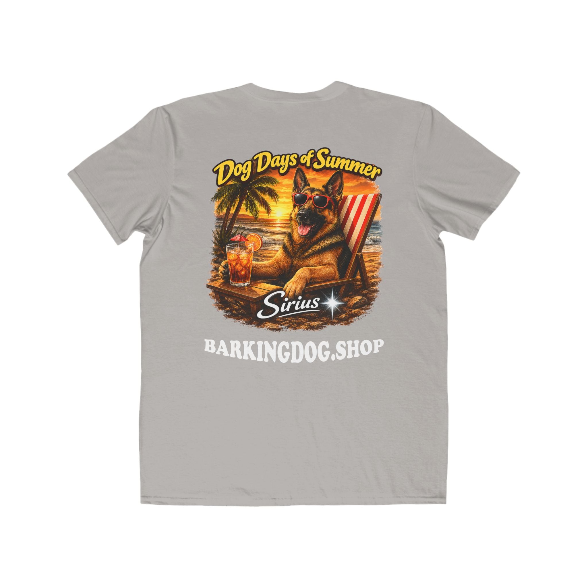 German Shepherd Beach Chair T-Shirt Wag On™ Dog Days of Summer