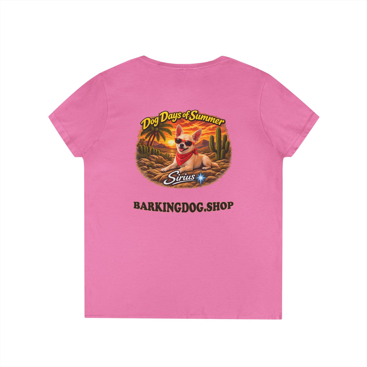Chihuahua Cactus T Shirt Dog Days Of Summer Beach Dog Lover Graphic Tee Wag On BarkingDog Shop