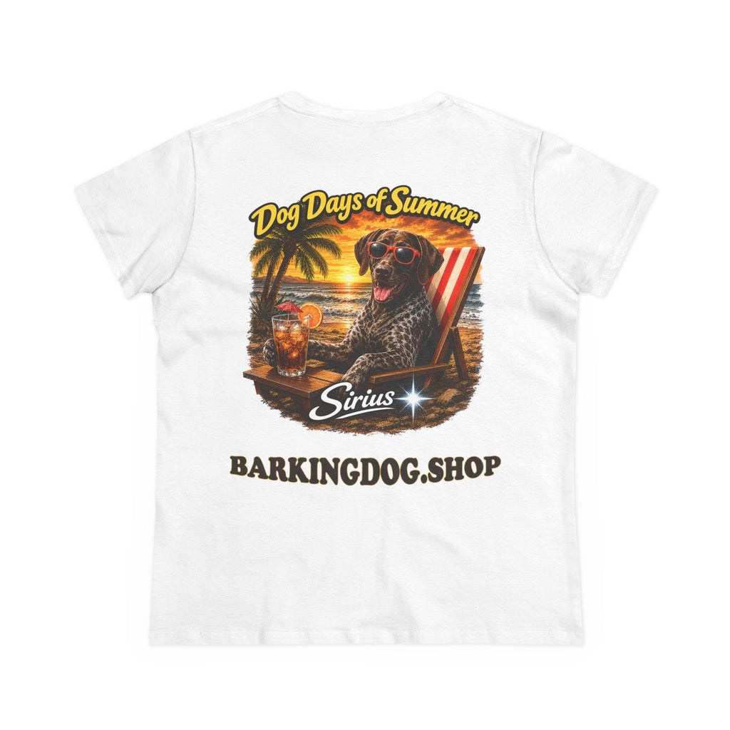 German Shorthair Pointer Dog Beach Chair T-Shirt Wag On™ Dog Days of Summer