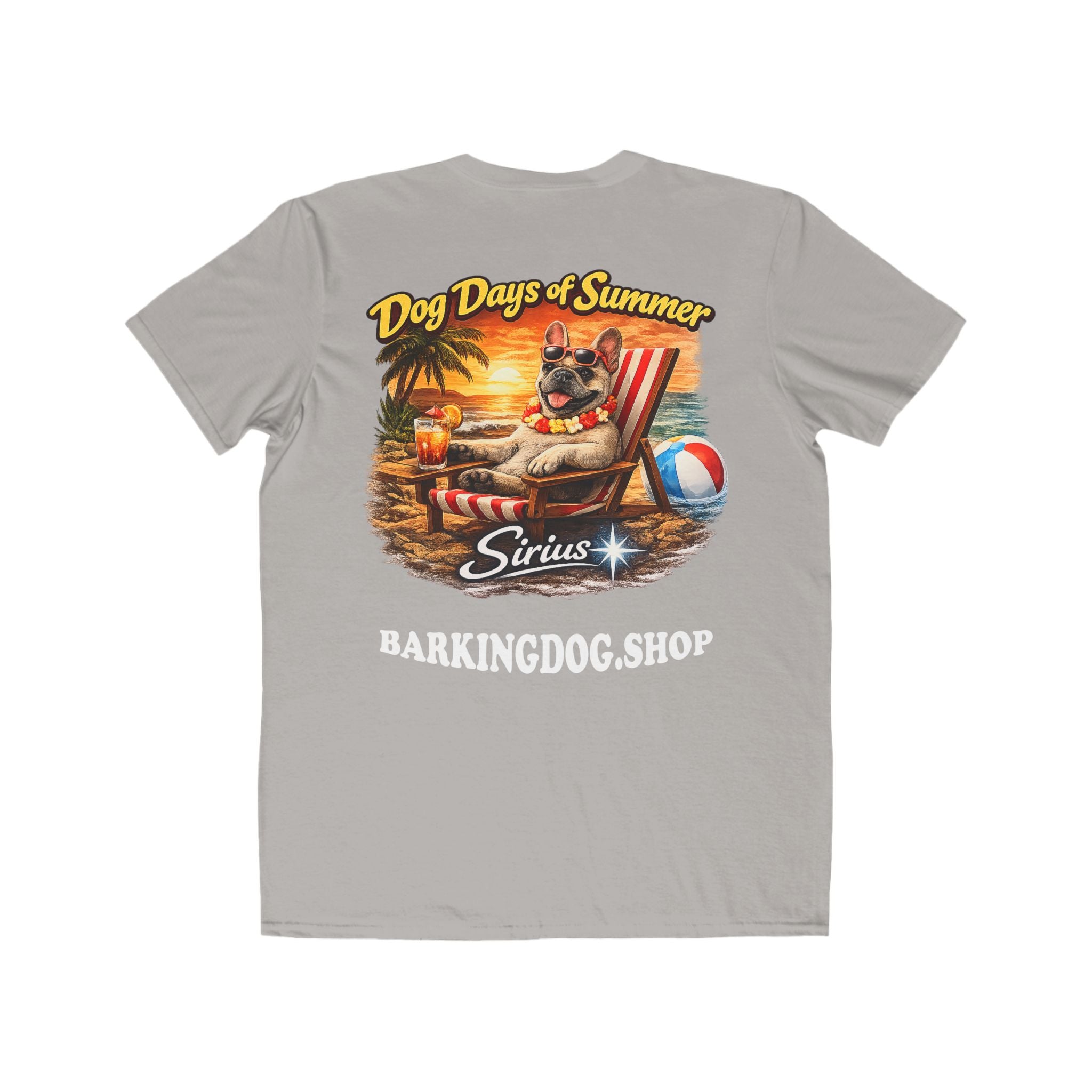 French Bulldog Beach Chair T-Shirt Wag On™ Dog Days of Summer