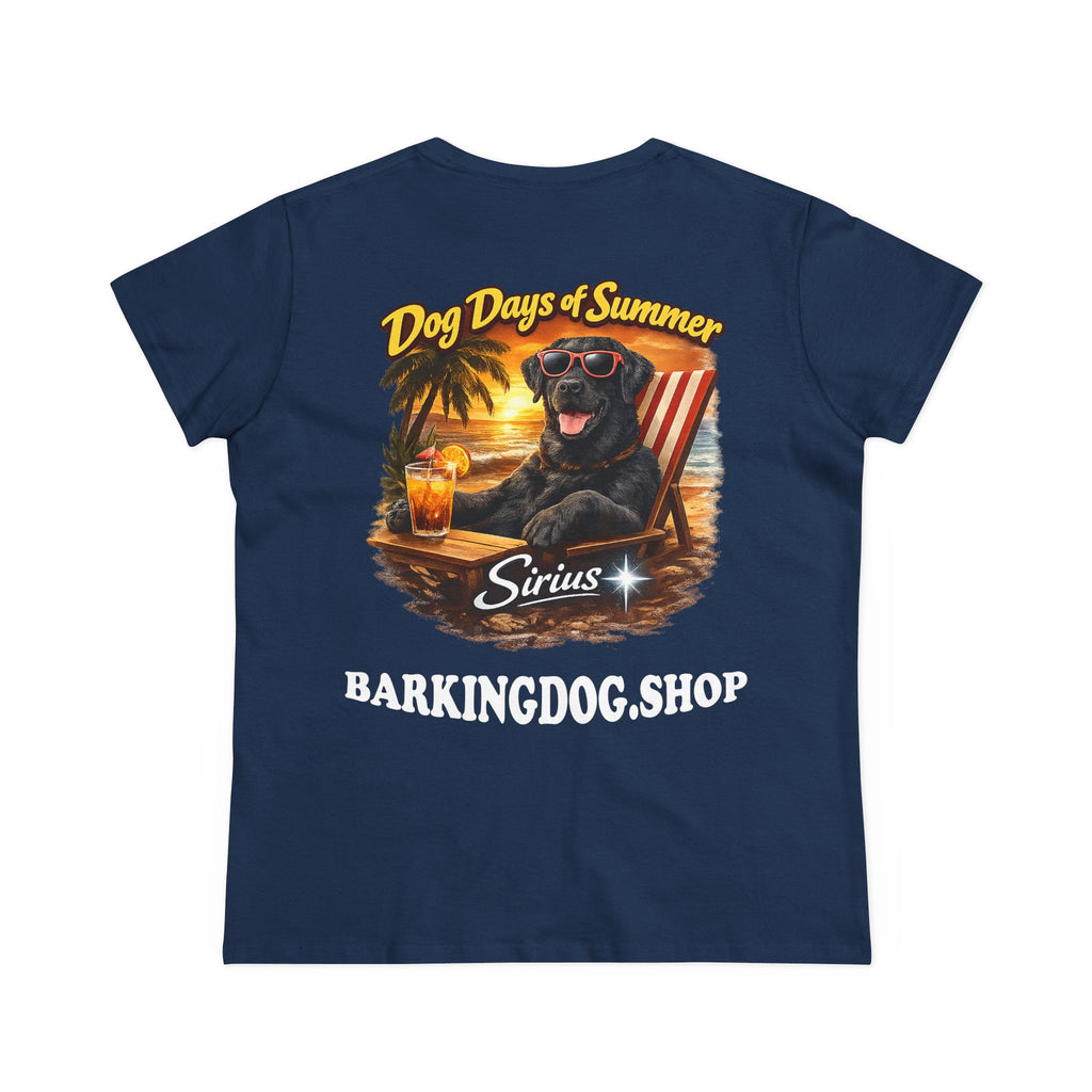 Black Labrador Dog Beach Chair T-Shirt Wag On™ Dog Days of Summer