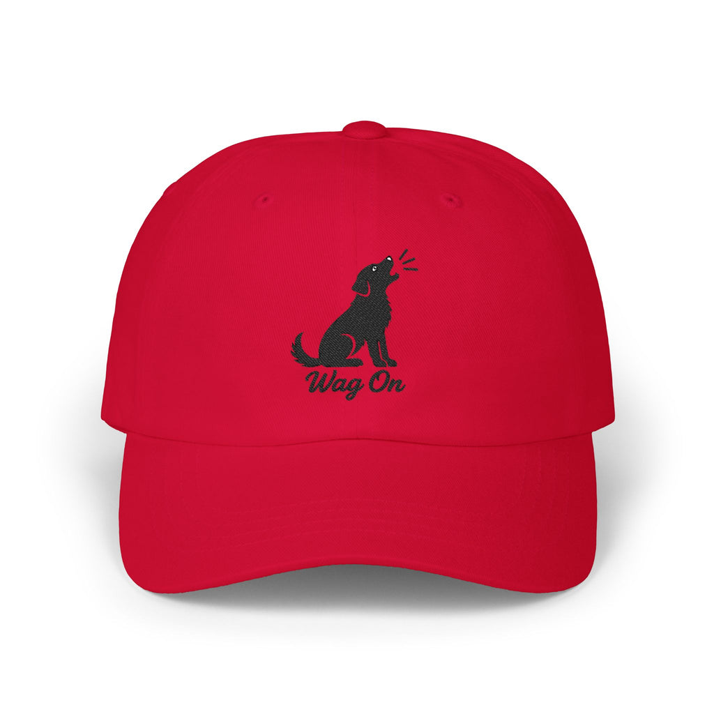 Wag On Cap — Embroidered Barking Dog Hat